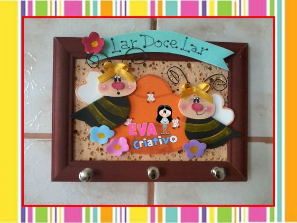 Porta-chave abelhinhas