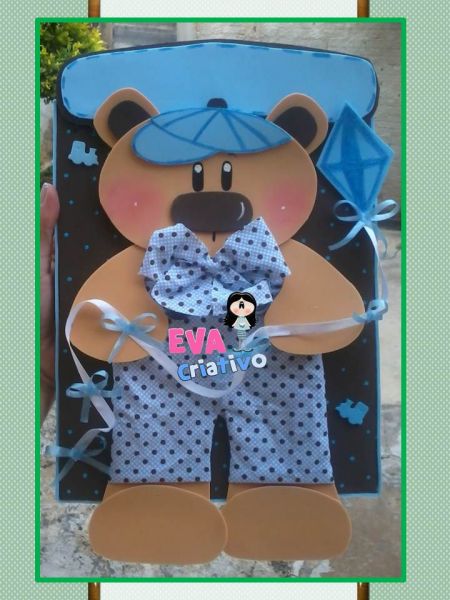 Placa infantil urso