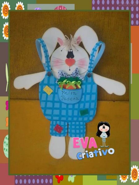 Placa coelho sacola